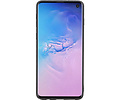 Grip Stand Hardcase Backcover - Telefoonhoesje - Achterkant Hoesje - Geschikt voor Samsung Galaxy S10 - Blauw