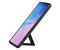 BAOHU Grip Stand Hardcase Backcover - Telefoonhoesje - Achterkant Hoesje - Geschikt voor Samsung Galaxy S10 - Bruin