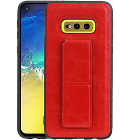 Grip Stand Hardcase Backcover Samsung Galaxy S10E Rood