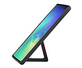 Grip Stand Hardcase Backcover - Telefoonhoesje - Achterkant Hoesje - Geschikt voor Samsung Galaxy S10 Plus - Rood