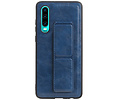 BAOHU Grip Stand Hardcase Backcover - Telefoonhoesje - Achterkant Hoesje - Geschikt voor Huawei P30 - Blauw