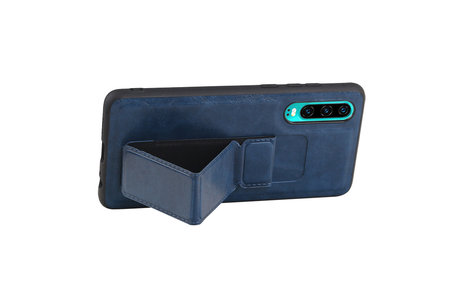 Grip Stand Hardcase Backcover - Telefoonhoesje - Achterkant Hoesje - Geschikt voor Huawei P30 - Blauw