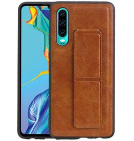 Grip Stand Hardcase Backcover Huawei P30 Bruin
