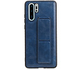 BAOHU Grip Stand Hardcase Backcover - Telefoonhoesje - Achterkant Hoesje - Geschikt voor Huawei P30 Pro - Blauw