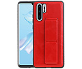 BAOHU Grip Stand Hardcase Backcover - Telefoonhoesje - Achterkant Hoesje - Geschikt voor Huawei P30 Pro - Rood