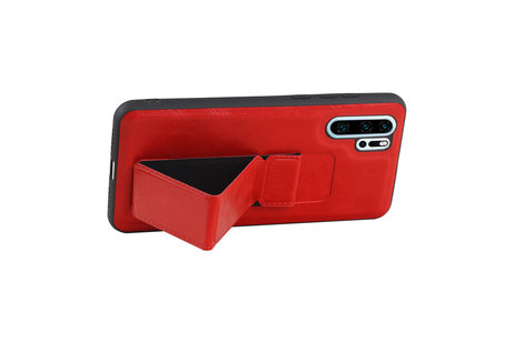 Grip Stand Hardcase Backcover - Telefoonhoesje - Achterkant Hoesje - Geschikt voor Huawei P30 Pro - Rood