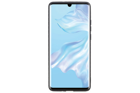 BAOHU Grip Stand Hardcase Backcover - Telefoonhoesje - Achterkant Hoesje - Geschikt voor Huawei P30 Pro - Bruin
