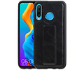 Grip Stand Hardcase Backcover - Telefoonhoesje - Achterkant Hoesje - Geschikt voor Huawei P30 Lite / Nova 4E - Zwart