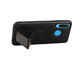 Grip Stand Hardcase Backcover - Telefoonhoesje - Achterkant Hoesje - Geschikt voor Huawei P30 Lite / Nova 4E - Zwart
