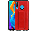 Grip Stand Hardcase Backcover - Telefoonhoesje - Achterkant Hoesje - Geschikt voor Huawei P30 Lite / Nova 4E - Rood