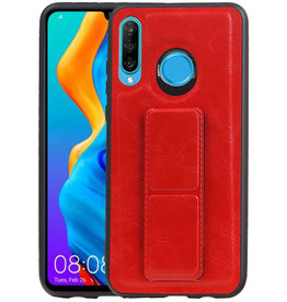 Grip Stand Hardcase Backcover Huawei P30 Lite / Nova 4E Rood