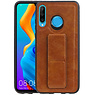 Grip Stand Hardcase Backcover Huawei P30 Lite / Nova 4E Bruin