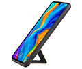 Grip Stand Hardcase Backcover - Telefoonhoesje - Achterkant Hoesje - Geschikt voor Huawei P30 Lite / Nova 4E - Bruin