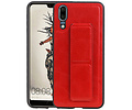 BAOHU Grip Stand Hardcase Backcover - Telefoonhoesje - Achterkant Hoesje - Geschikt voor Huawei P20 - Rood