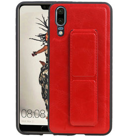 BAOHU Grip Stand Hardcase Backcover Huawei P20 Rood