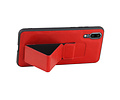 BAOHU Grip Stand Hardcase Backcover - Telefoonhoesje - Achterkant Hoesje - Geschikt voor Huawei P20 - Rood