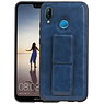 BAOHU Grip Stand Hardcase Backcover Huawei P20 Lite Blauw