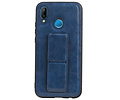 BAOHU Grip Stand Hardcase Backcover - Telefoonhoesje - Achterkant Hoesje - Geschikt voor Huawei P20 Lite - Blauw