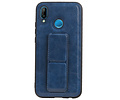 Grip Stand Hardcase Backcover - Telefoonhoesje - Achterkant Hoesje - Geschikt voor Huawei P20 Lite - Blauw