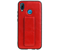 Grip Stand Hardcase Backcover - Telefoonhoesje - Achterkant Hoesje - Geschikt voor Huawei P20 Lite - Rood