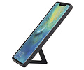 Grip Stand Hardcase Backcover - Telefoonhoesje - Achterkant Hoesje - Geschikt voor Huawei Mate 20 Pro - Zwart