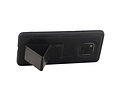 Grip Stand Hardcase Backcover - Telefoonhoesje - Achterkant Hoesje - Geschikt voor Huawei Mate 20 Pro - Zwart
