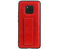 BAOHU Grip Stand Hardcase Backcover - Telefoonhoesje - Achterkant Hoesje - Geschikt voor Huawei Mate 20 Pro - Rood