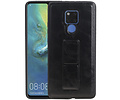 Grip Stand Hardcase Backcover - Telefoonhoesje - Achterkant Hoesje - Geschikt voor Huawei Mate 20 X - Zwart