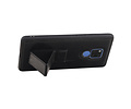 Grip Stand Hardcase Backcover - Telefoonhoesje - Achterkant Hoesje - Geschikt voor Huawei Mate 20 X - Zwart