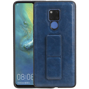 BAOHU Grip Stand Hardcase Backcover - Telefoonhoesje - Achterkant Hoesje - Geschikt voor Huawei Mate 20 X - Blauw