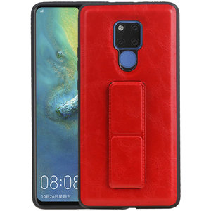 Grip Stand Hardcase Backcover - Telefoonhoesje - Achterkant Hoesje - Geschikt voor Huawei Mate 20 X - Rood