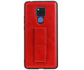 Grip Stand Hardcase Backcover - Telefoonhoesje - Achterkant Hoesje - Geschikt voor Huawei Mate 20 X - Rood