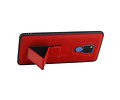 Grip Stand Hardcase Backcover - Telefoonhoesje - Achterkant Hoesje - Geschikt voor Huawei Mate 20 X - Rood