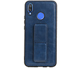 BAOHU Grip Stand Hardcase Backcover - Telefoonhoesje - Achterkant Hoesje - Geschikt voor Huawei Nova 3 - Blauw