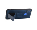 Grip Stand Hardcase Backcover - Telefoonhoesje - Achterkant Hoesje - Geschikt voor Huawei Nova 3 - Blauw