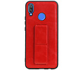 Grip Stand Hardcase Backcover - Telefoonhoesje - Achterkant Hoesje - Geschikt voor Huawei Nova 3 - Rood