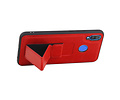 BAOHU Grip Stand Hardcase Backcover - Telefoonhoesje - Achterkant Hoesje - Geschikt voor Huawei Nova 3 - Rood
