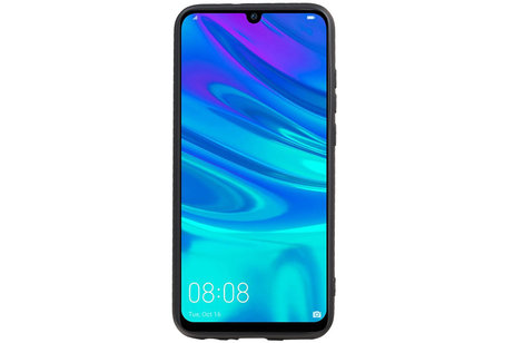 Grip Stand Hardcase Backcover - Telefoonhoesje - Achterkant Hoesje - Geschikt voor Huawei P Smart Plus - Zwart