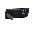 BAOHU Grip Stand Hardcase Backcover - Telefoonhoesje - Achterkant Hoesje - Geschikt voor Huawei P Smart Plus - Zwart