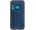 BAOHU Grip Stand Hardcase Backcover - Telefoonhoesje - Achterkant Hoesje - Geschikt voor Huawei P Smart Plus - Blauw