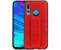 BAOHU Grip Stand Hardcase Backcover - Telefoonhoesje - Achterkant Hoesje - Geschikt voor Huawei P Smart Plus - Rood