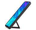 Grip Stand Hardcase Backcover - Telefoonhoesje - Achterkant Hoesje - Geschikt voor Huawei P Smart Plus - Rood