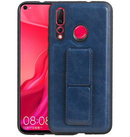 BAOHU Grip Stand Hardcase Backcover Huawei Nova 4 Blauw