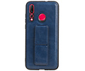 BAOHU Grip Stand Hardcase Backcover - Telefoonhoesje - Achterkant Hoesje - Geschikt voor Huawei Nova 4 - Blauw