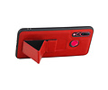 Grip Stand Hardcase Backcover - Telefoonhoesje - Achterkant Hoesje - Geschikt voor Huawei Nova 4 - Rood