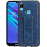 BAOHU Grip Stand Hardcase Backcover Huawei Y6 2019 Blauw
