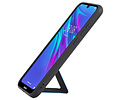 BAOHU Grip Stand Hardcase Backcover - Telefoonhoesje - Achterkant Hoesje - Geschikt voor Huawei Y6 2019 - Blauw
