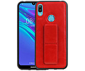 Grip Stand Hardcase Backcover - Telefoonhoesje - Achterkant Hoesje - Geschikt voor Huawei Y6 2019 - Rood