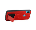 Grip Stand Hardcase Backcover - Telefoonhoesje - Achterkant Hoesje - Geschikt voor Huawei Y6 2019 - Rood