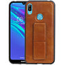 Grip Stand Hardcase Backcover Huawei Y6 2019 Bruin